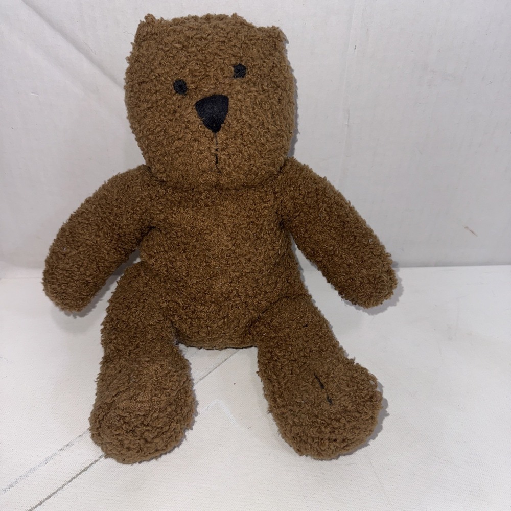 Vintage Baby Gap Teddy Bear Plush Brown Curly Brannan 14" Stuffed Animal Toy